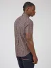 Signature House Check Short-Sleeve Shirt - Grape sold by Ben Sherman