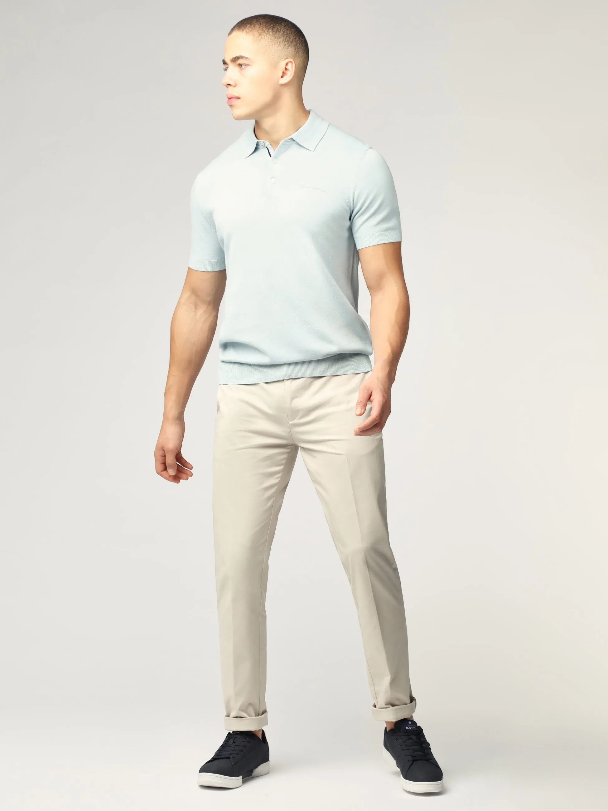 Signature Short Sleeve Polo - Pale Blue sold by Ben Sherman product image thumbnail 2