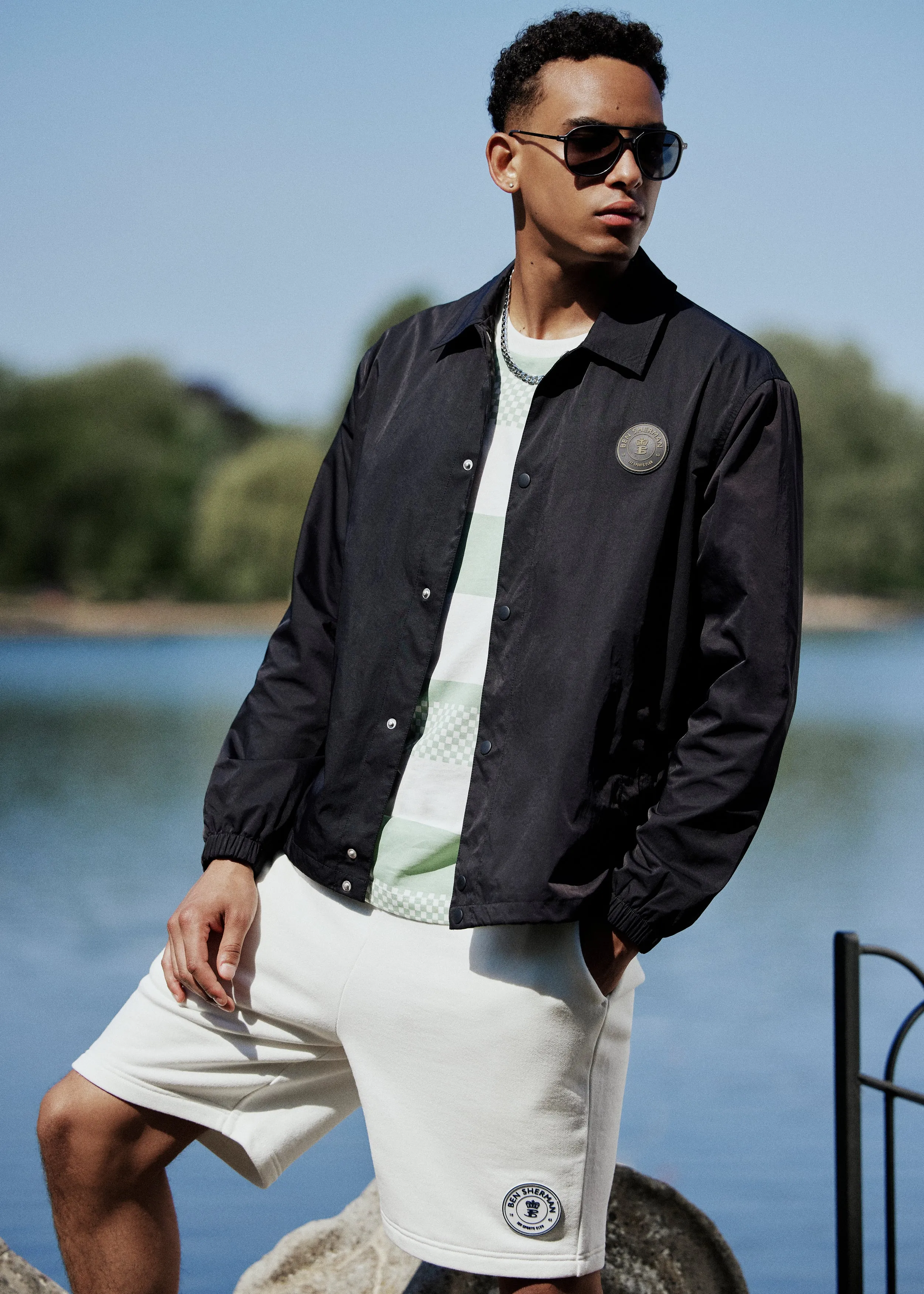 B by Ben Sherman Sports Coach Jacket - Black sold by Ben Sherman