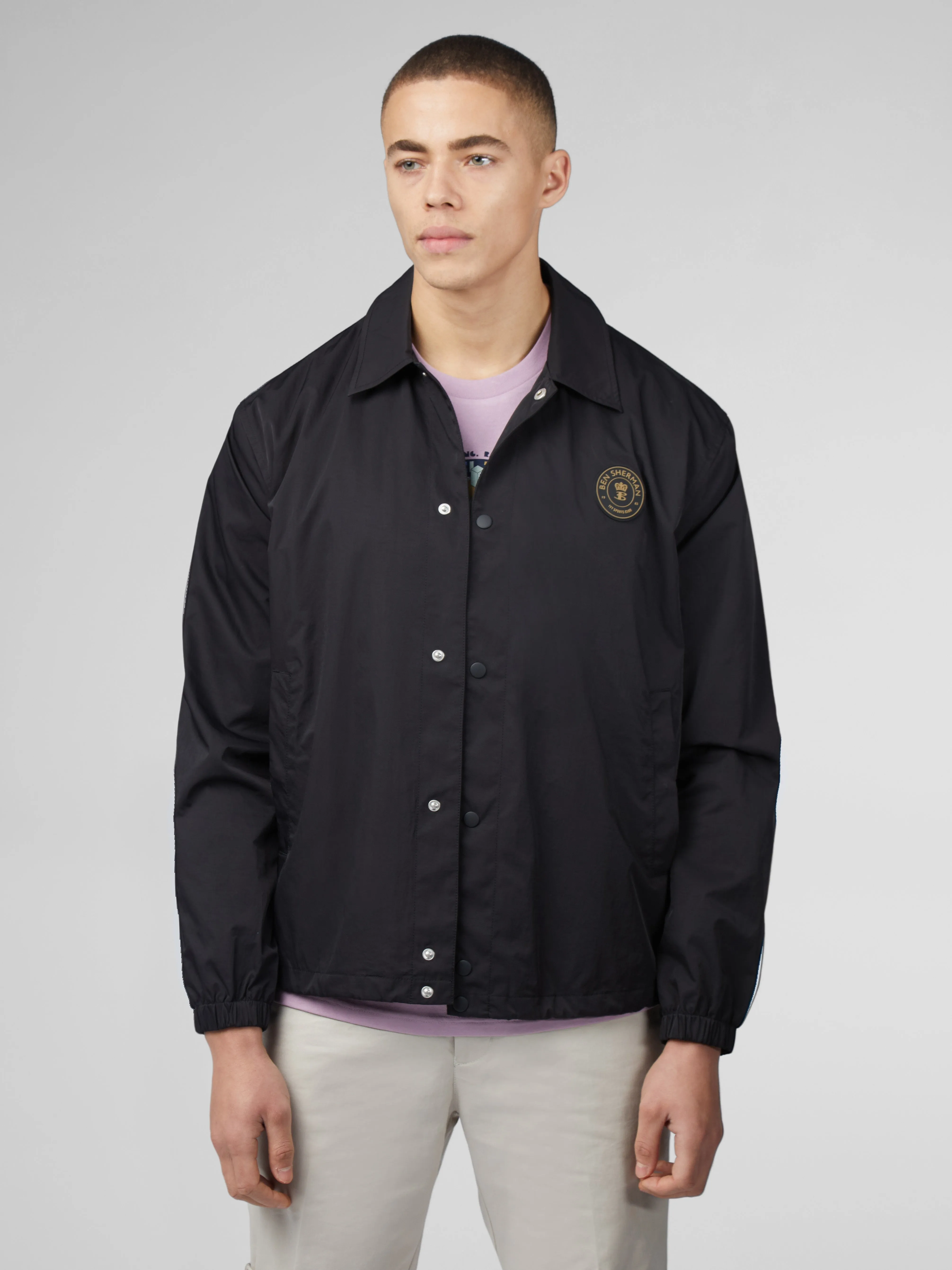 B by Ben Sherman Sports Coach Jacket - Black sold by Ben Sherman product image thumbnail 2