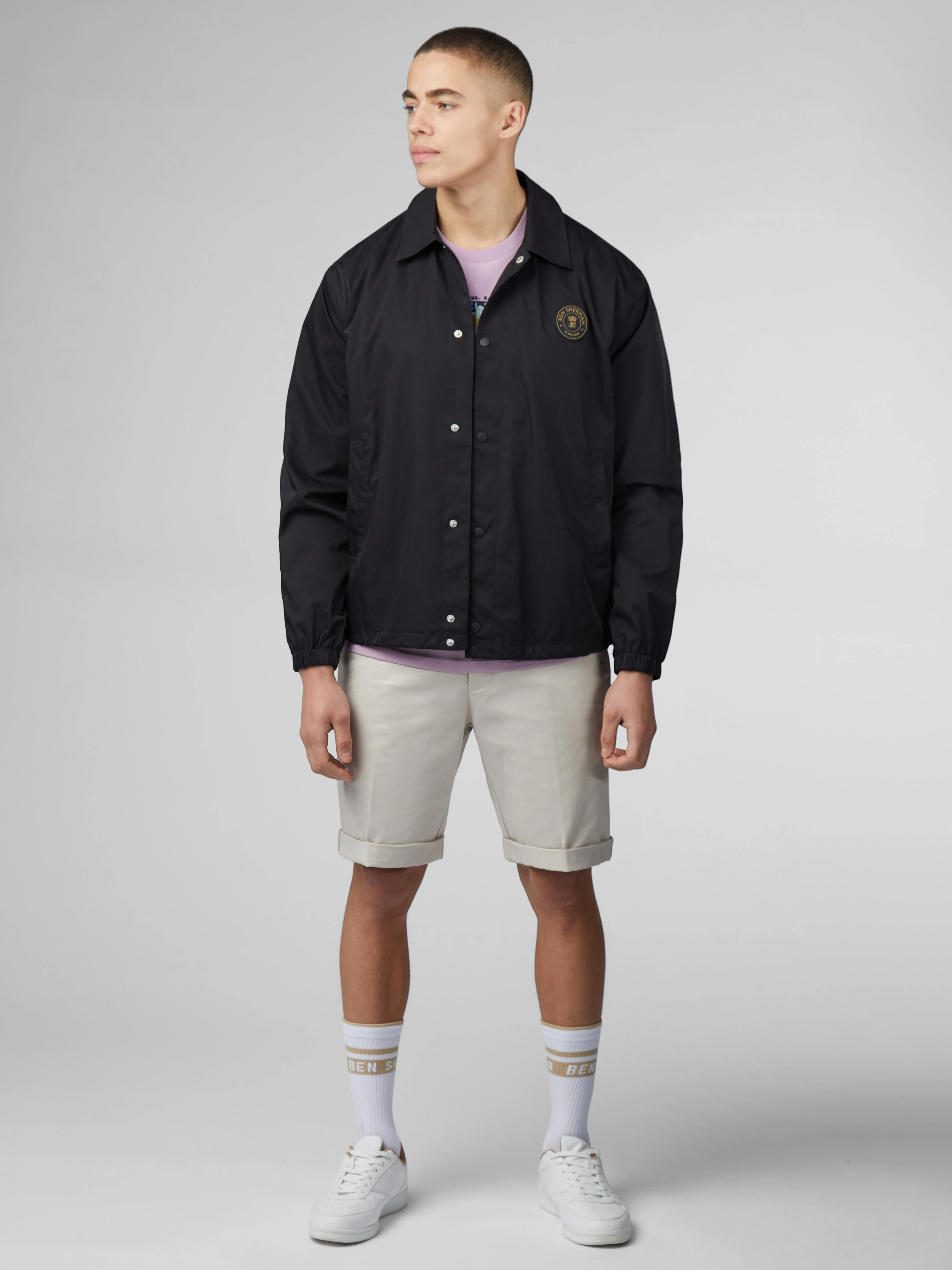 B by Ben Sherman Sports Coach Jacket - Black sold by Ben Sherman product image thumbnail 3