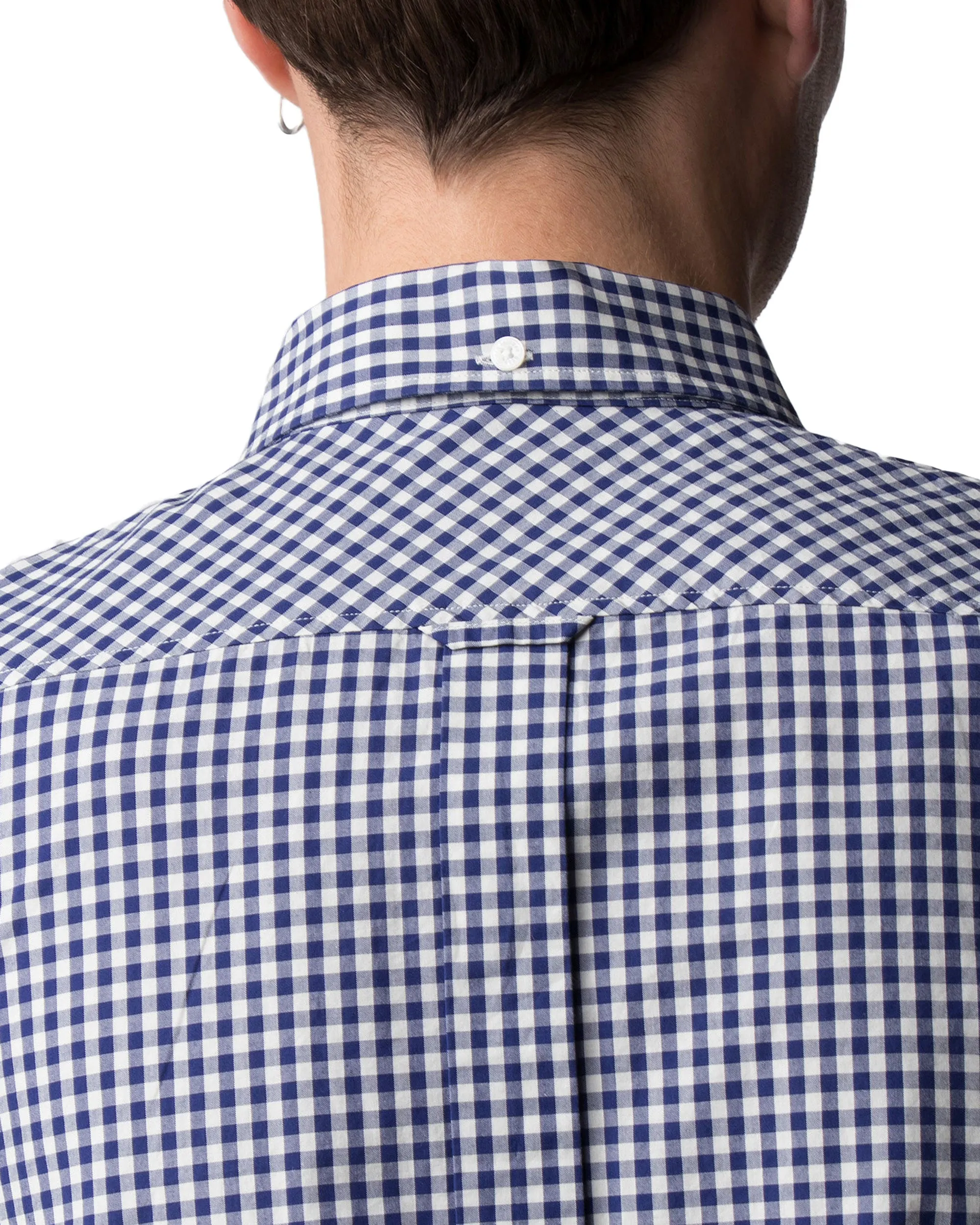 Long-Sleeve Gingham Shirt - Blue Depths sold by Ben Sherman product image thumbnail 4