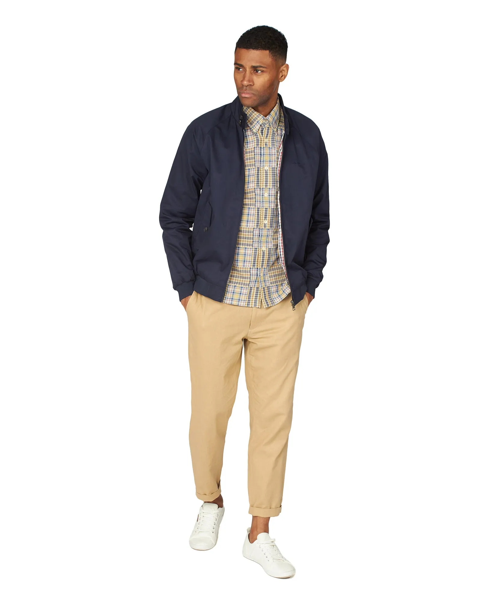 Long-Sleeve Archive Patchwork Check Shirt - Pale Yellow sold by Ben Sherman product image thumbnail 5