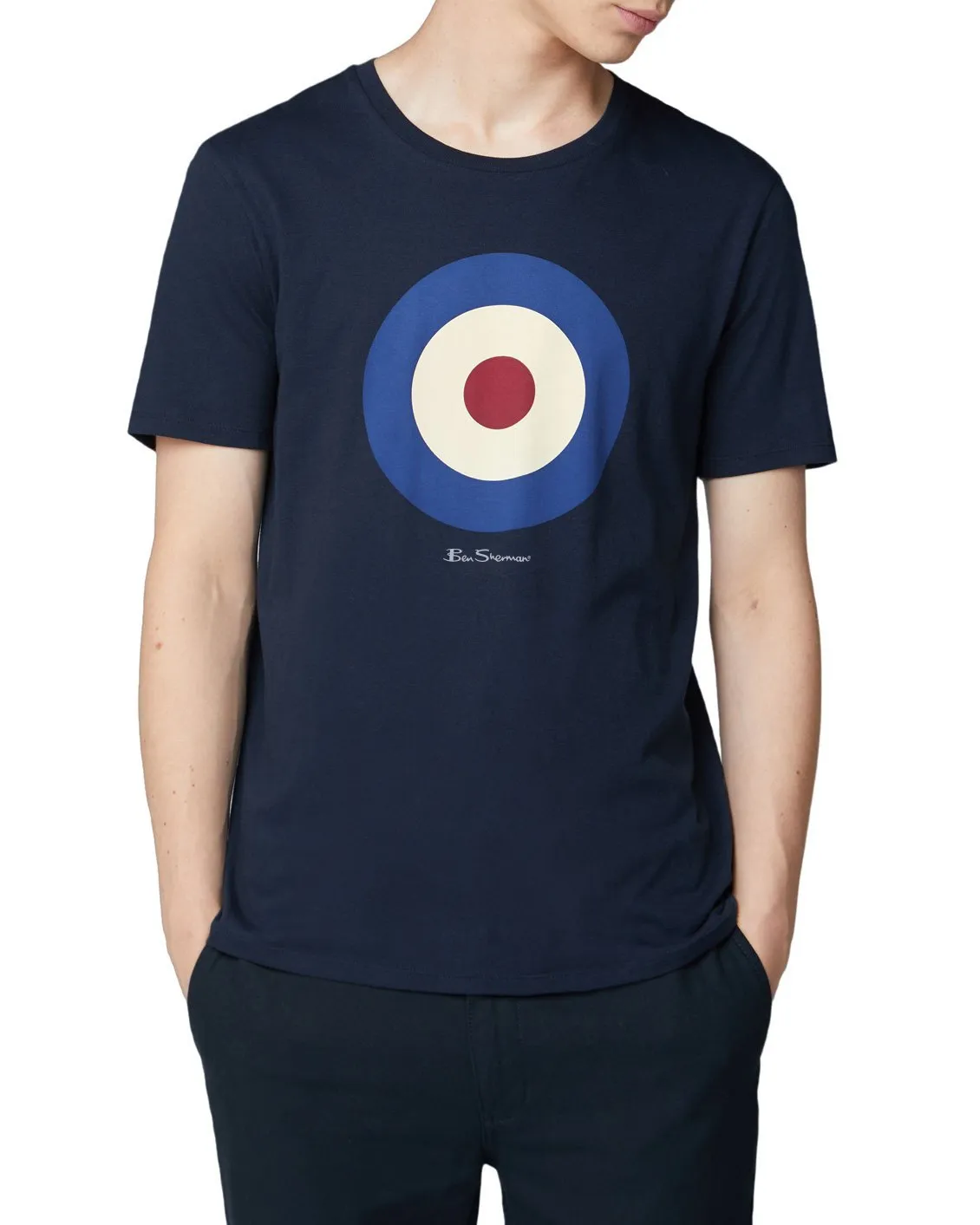 Signature Target Tee - Dark Navy sold by Ben Sherman