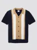Signature Resort Neck Button Through Polo - Dark Navy sold by Ben Sherman