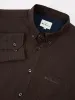 Signature Long-Sleeve Gingham Shirt - Cocoa sold by Ben Sherman
