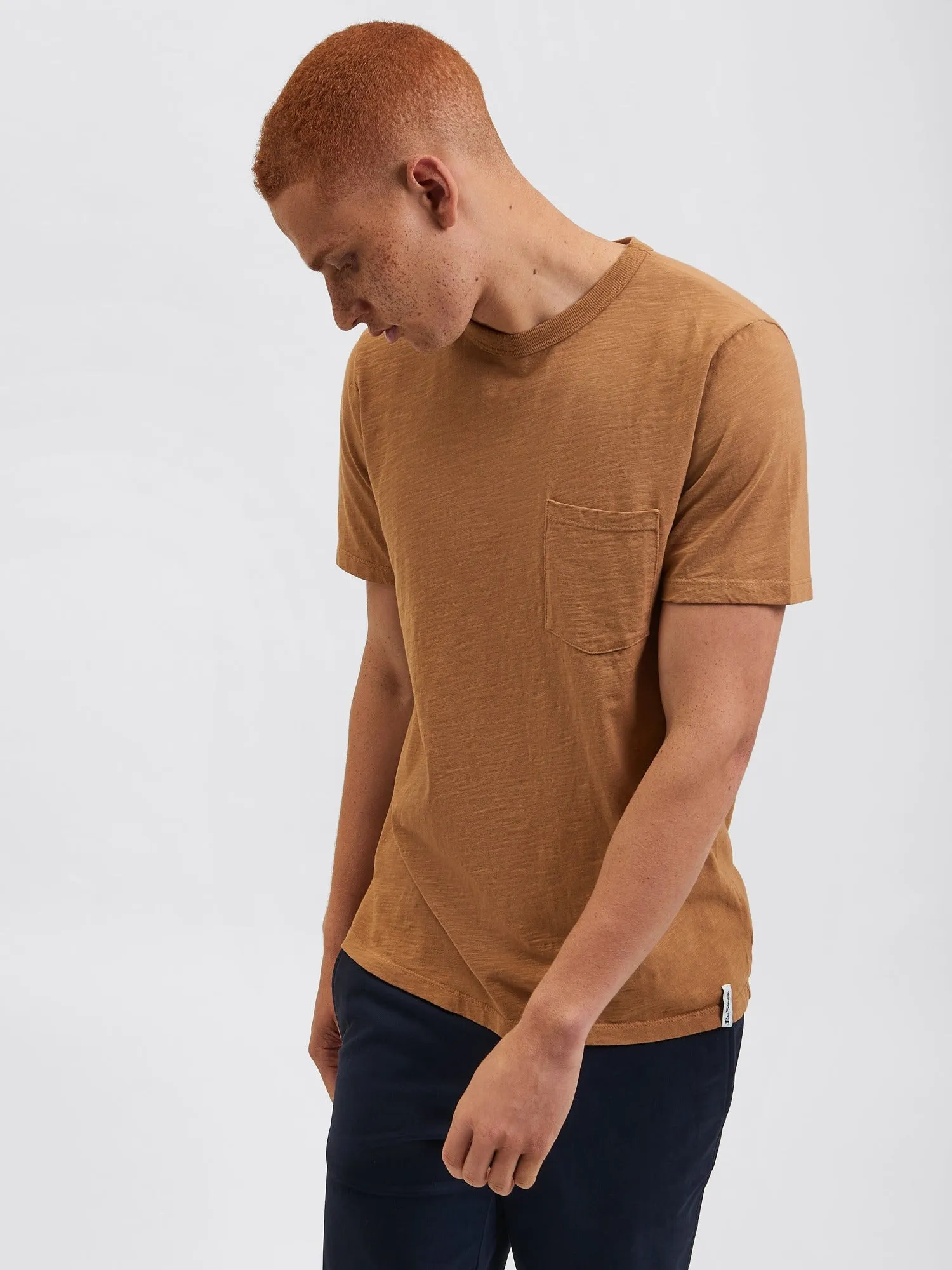 Garment Dye Beatnik T-Shirt - Camel sold by Ben Sherman product image thumbnail 3