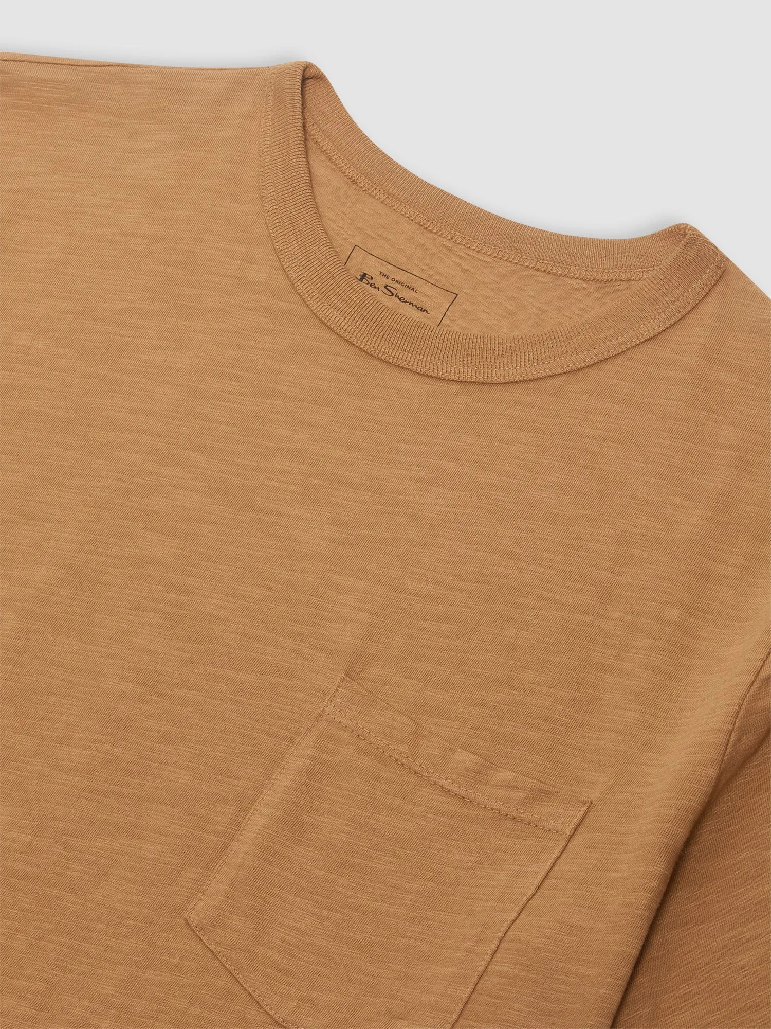 Garment Dye Beatnik T-Shirt - Camel sold by Ben Sherman product image thumbnail 4