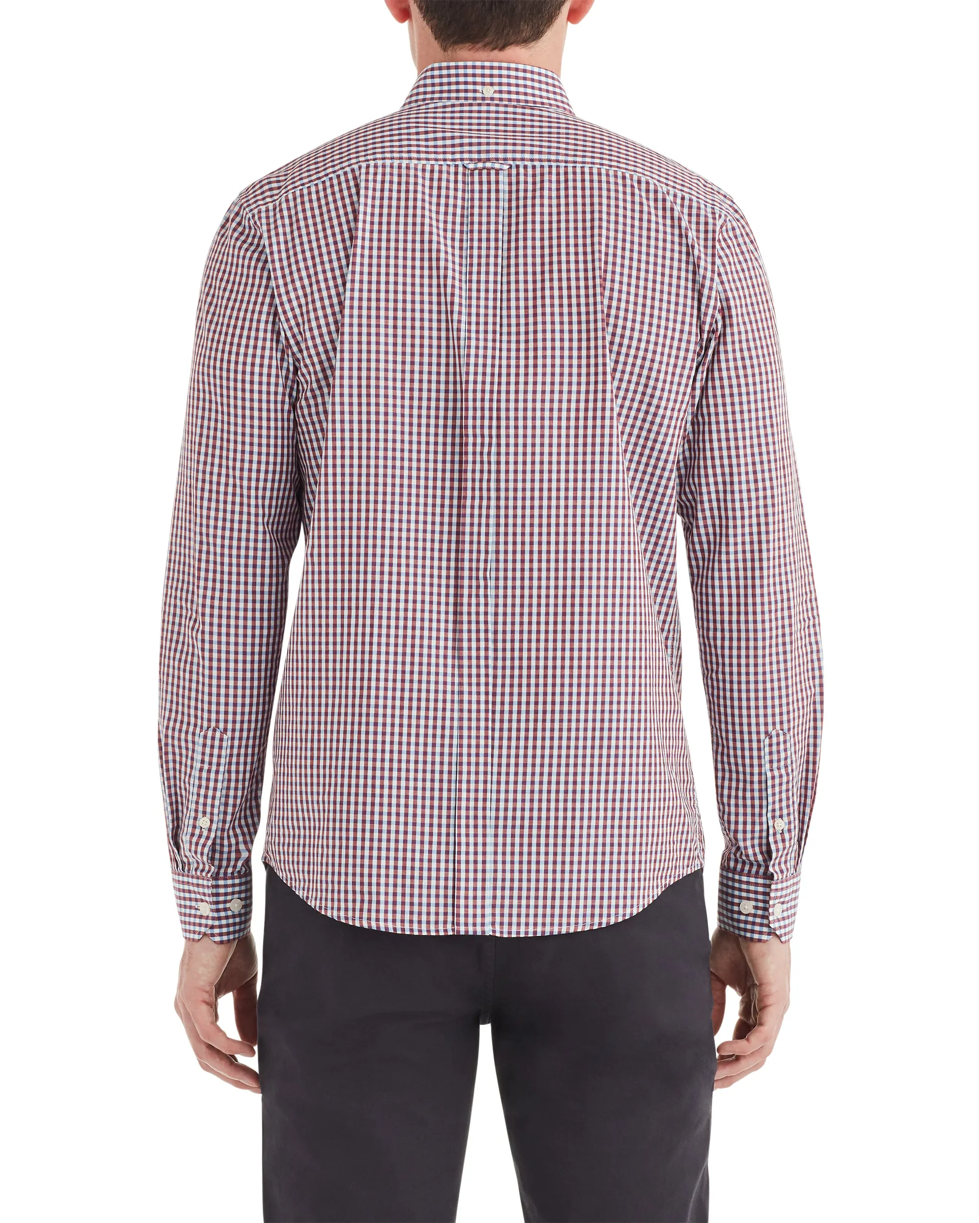 Long-Sleeve Classic Gingham Shirt - Sky sold by Ben Sherman product image thumbnail 2