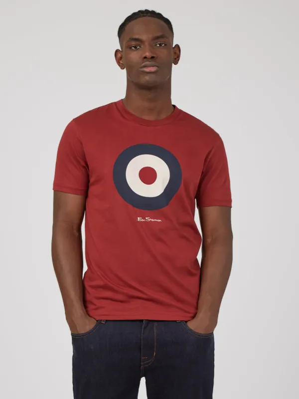 Signature Target Graphic Tee - Claret sold by Ben Sherman