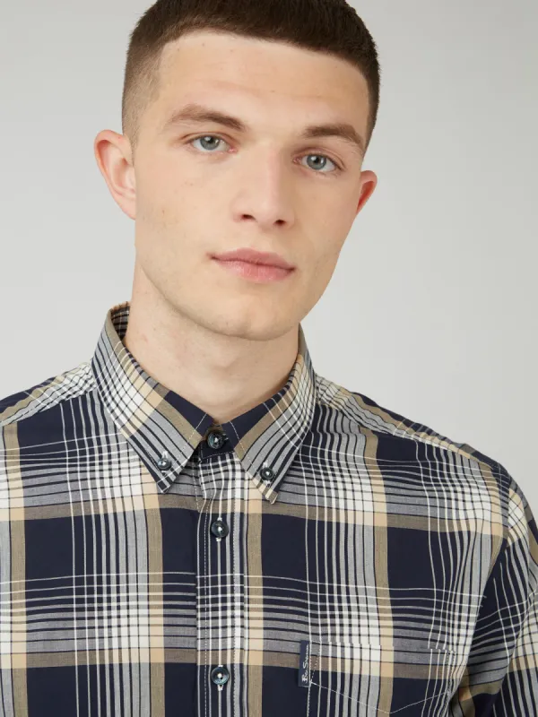 Linear Check Long-Sleeve Shirt sold by Ben Sherman