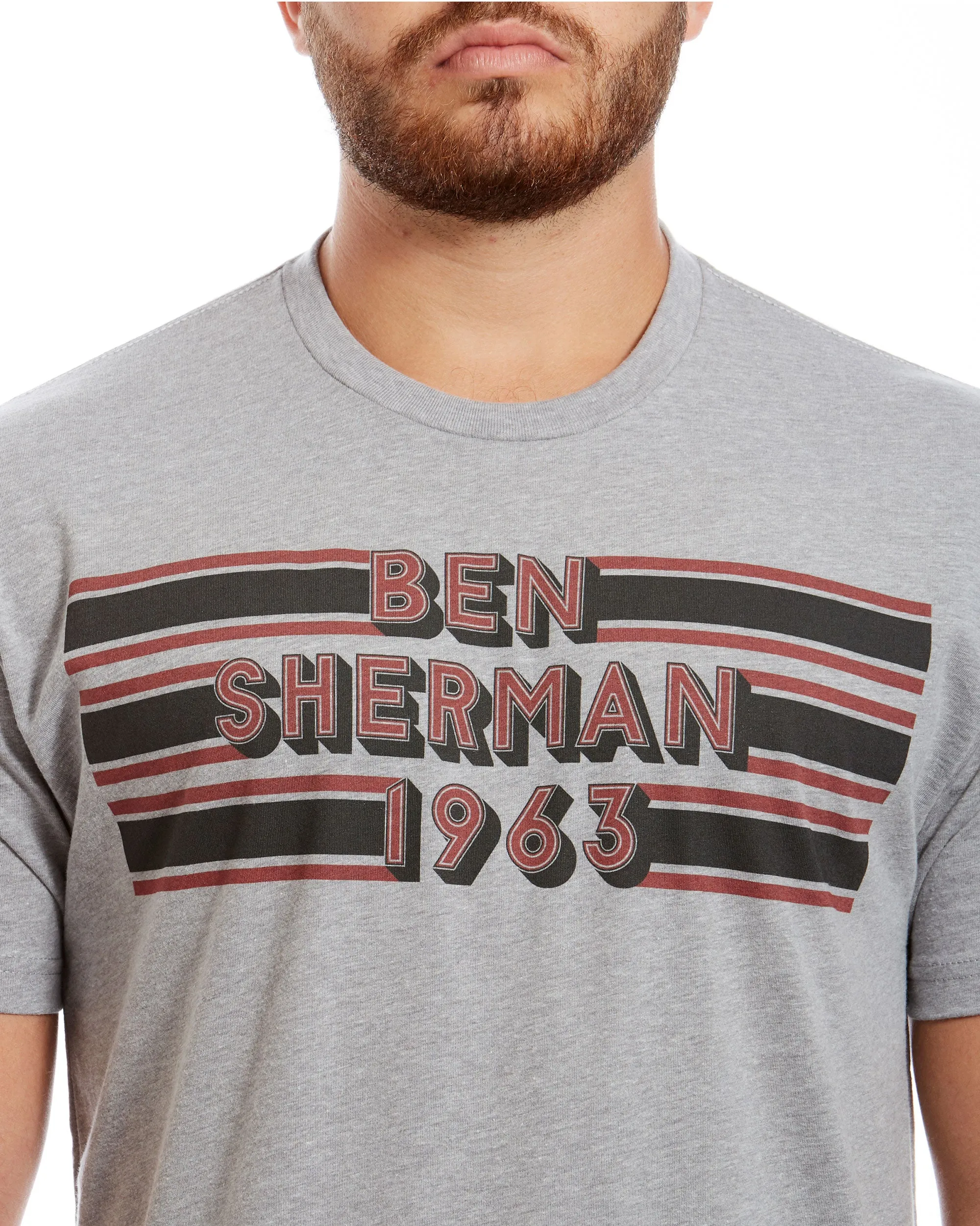Retro Chest Graphic Tee - Dark Heather Grey sold by Ben Sherman product image thumbnail 4
