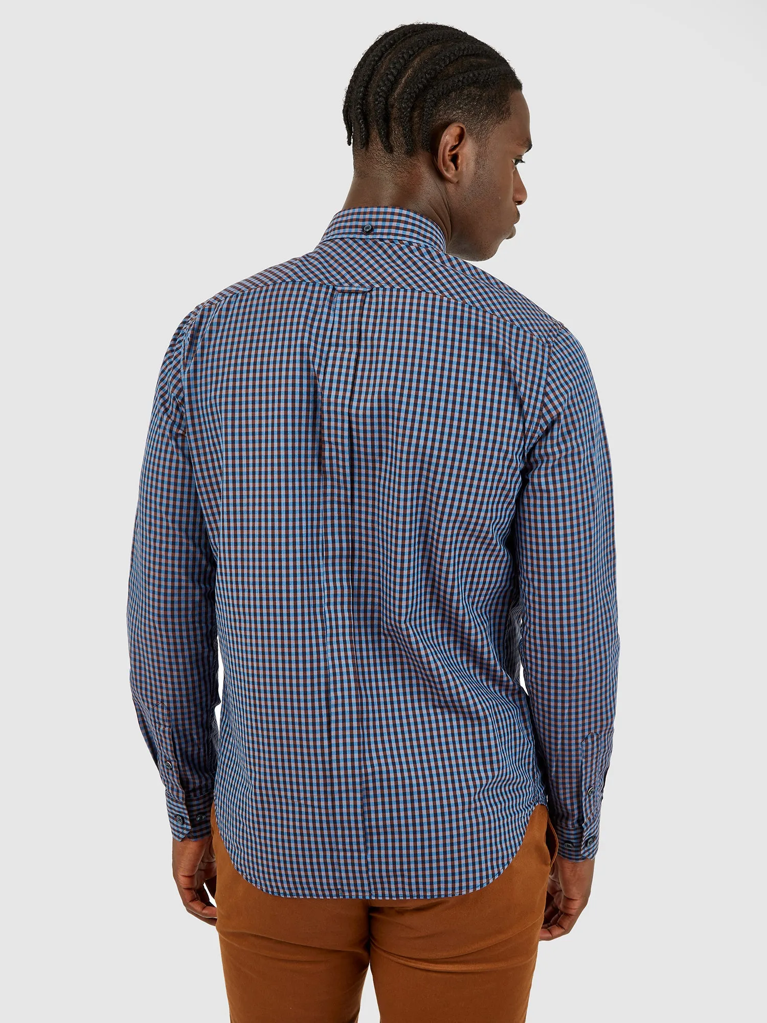 Signature Long-Sleeve Gingham Shirt sold by Ben Sherman product image thumbnail 2