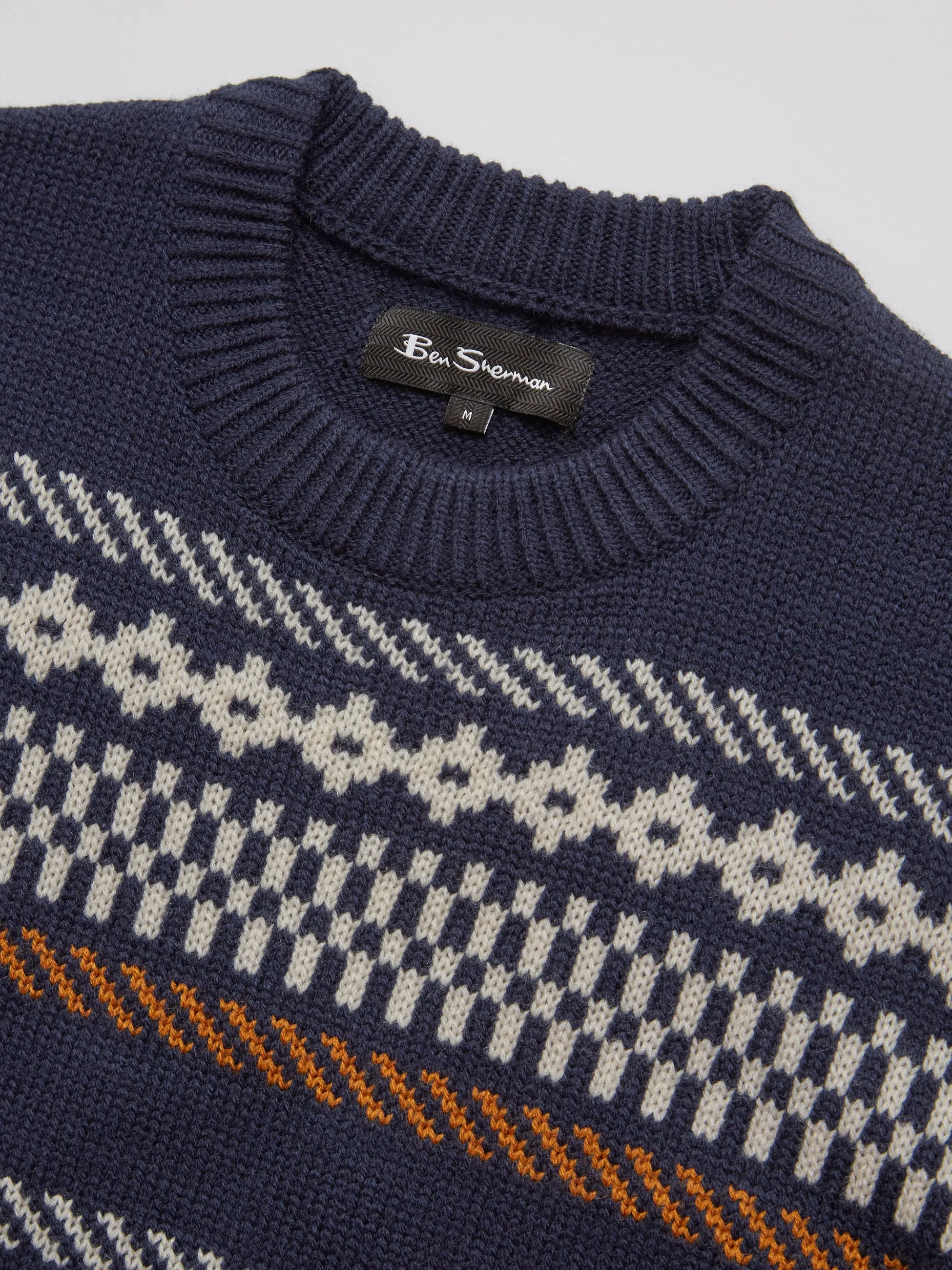 B by Ben Sherman Fair Isle Chunky Knit Sweater sold by Ben Sherman product image thumbnail 4