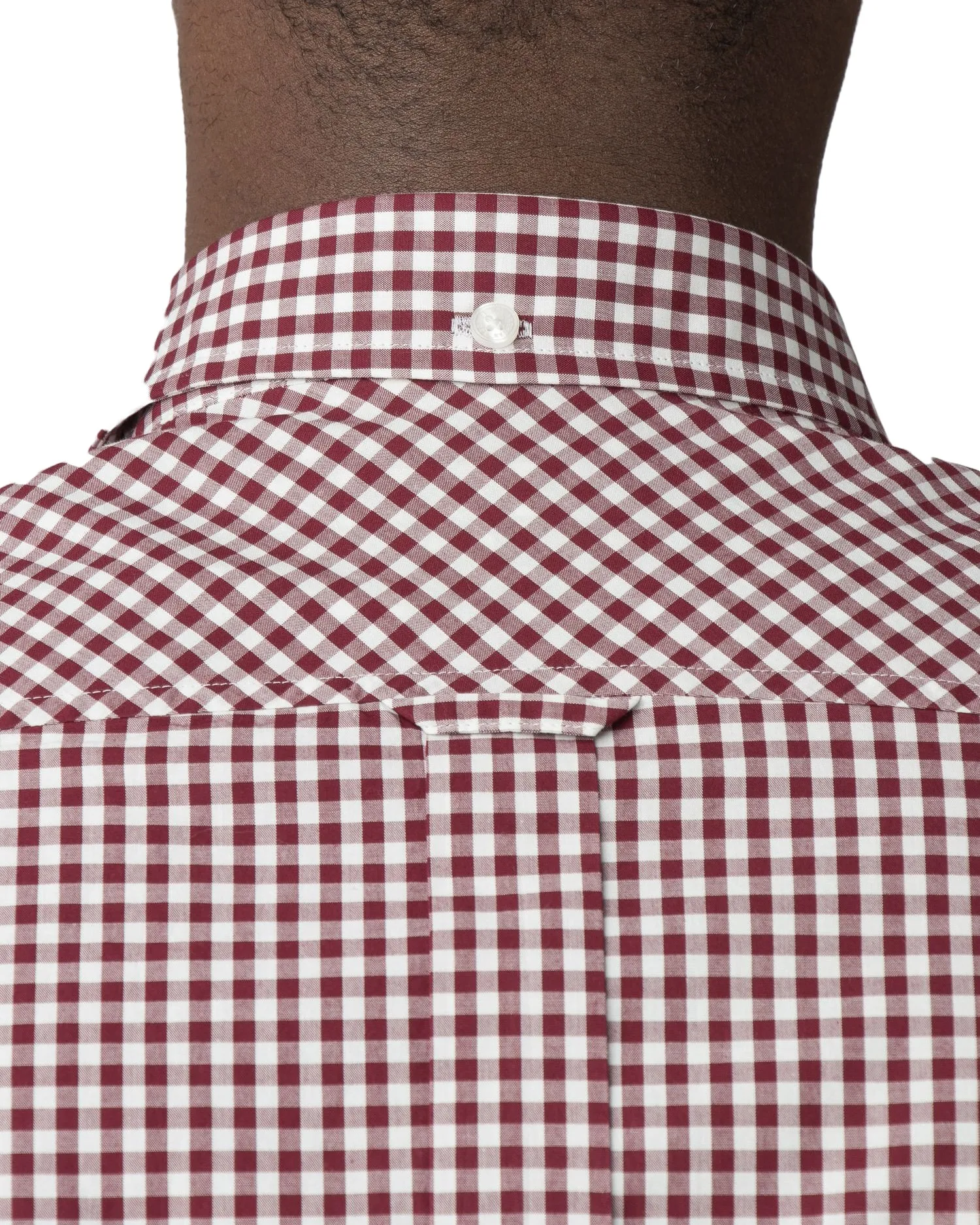 Short Sleeve Gingham Shirt - Oxblood sold by Ben Sherman product image thumbnail 4