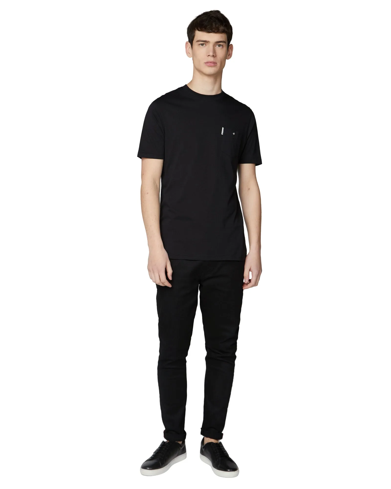 Organic Cotton Signature Pocket Tee - Black sold by Ben Sherman product image thumbnail 4