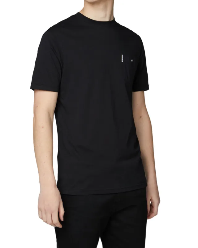 Organic Cotton Signature Pocket Tee - Black sold by Ben Sherman