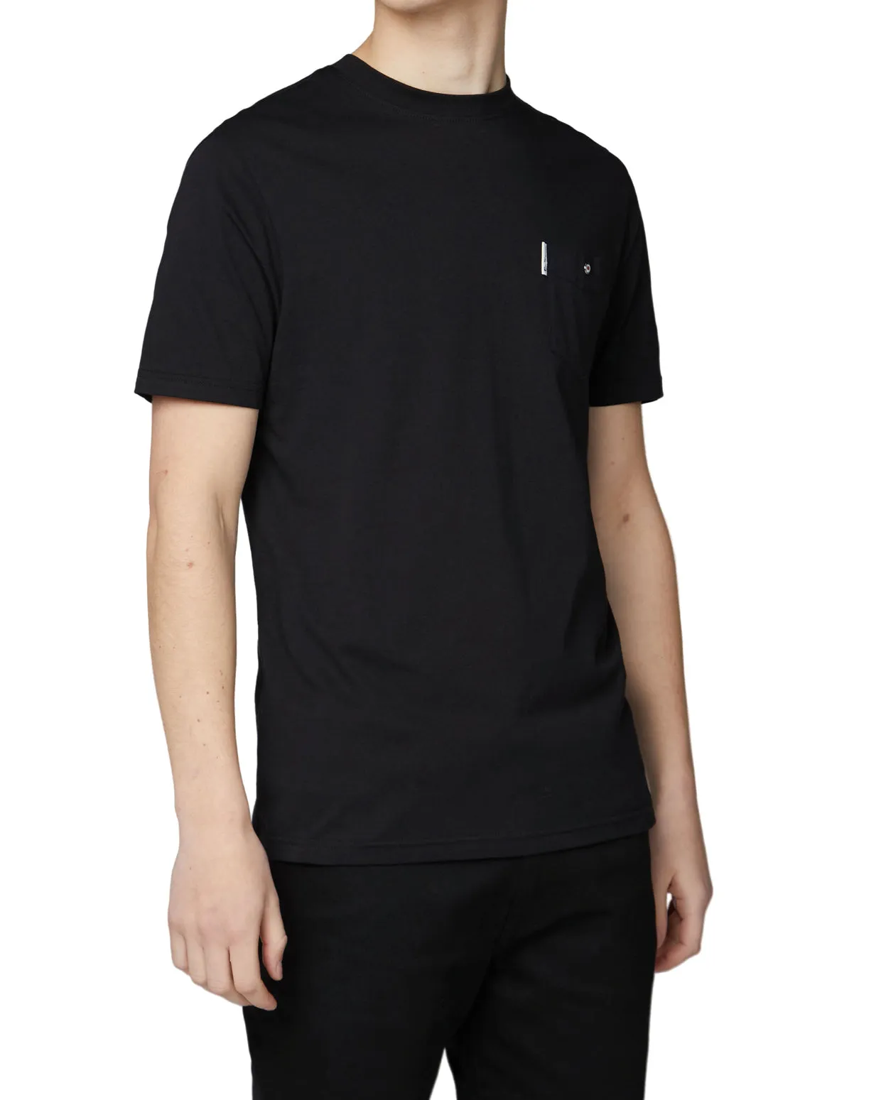Organic Cotton Signature Pocket Tee - Black sold by Ben Sherman