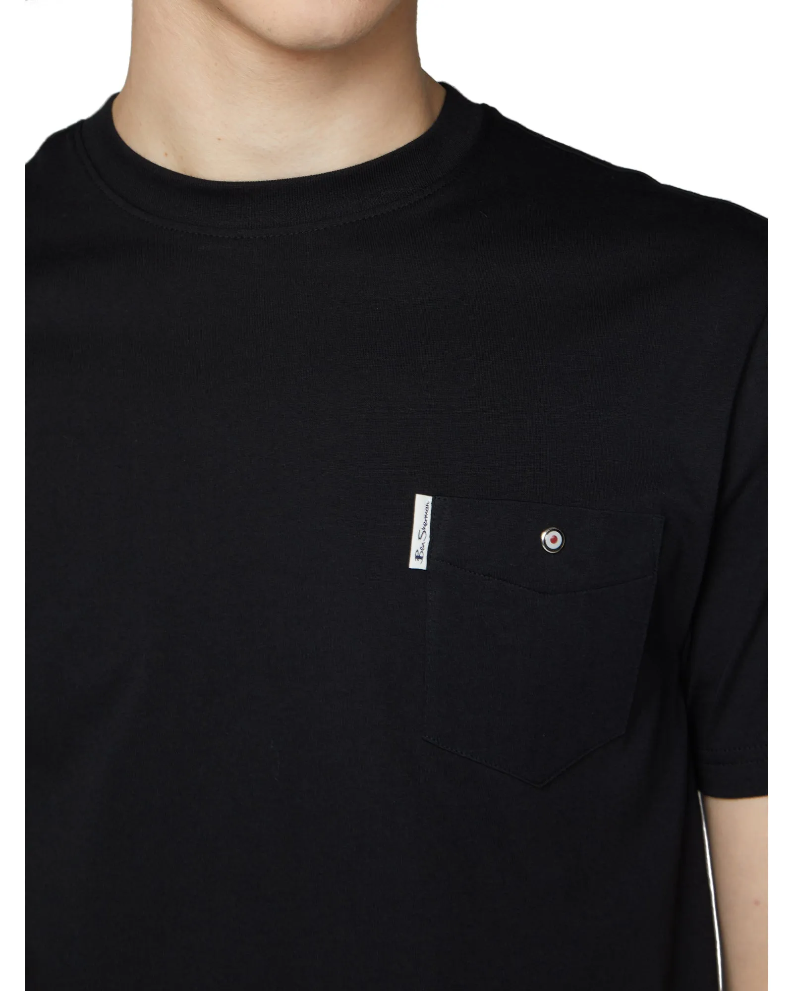 Organic Cotton Signature Pocket Tee - Black sold by Ben Sherman product image thumbnail 3
