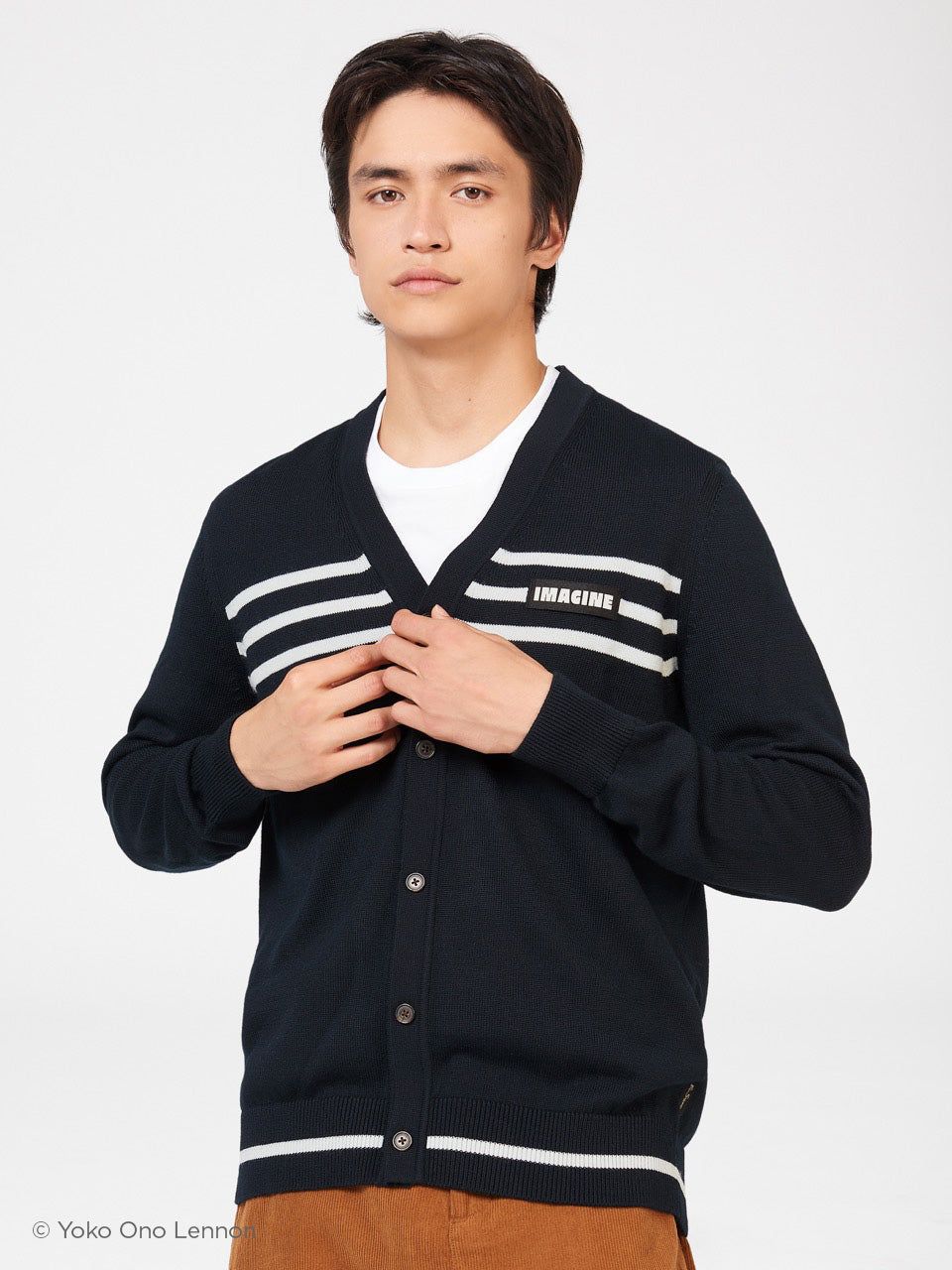 Lennon "Imagine" Merino Knit Cardigan sold by Ben Sherman