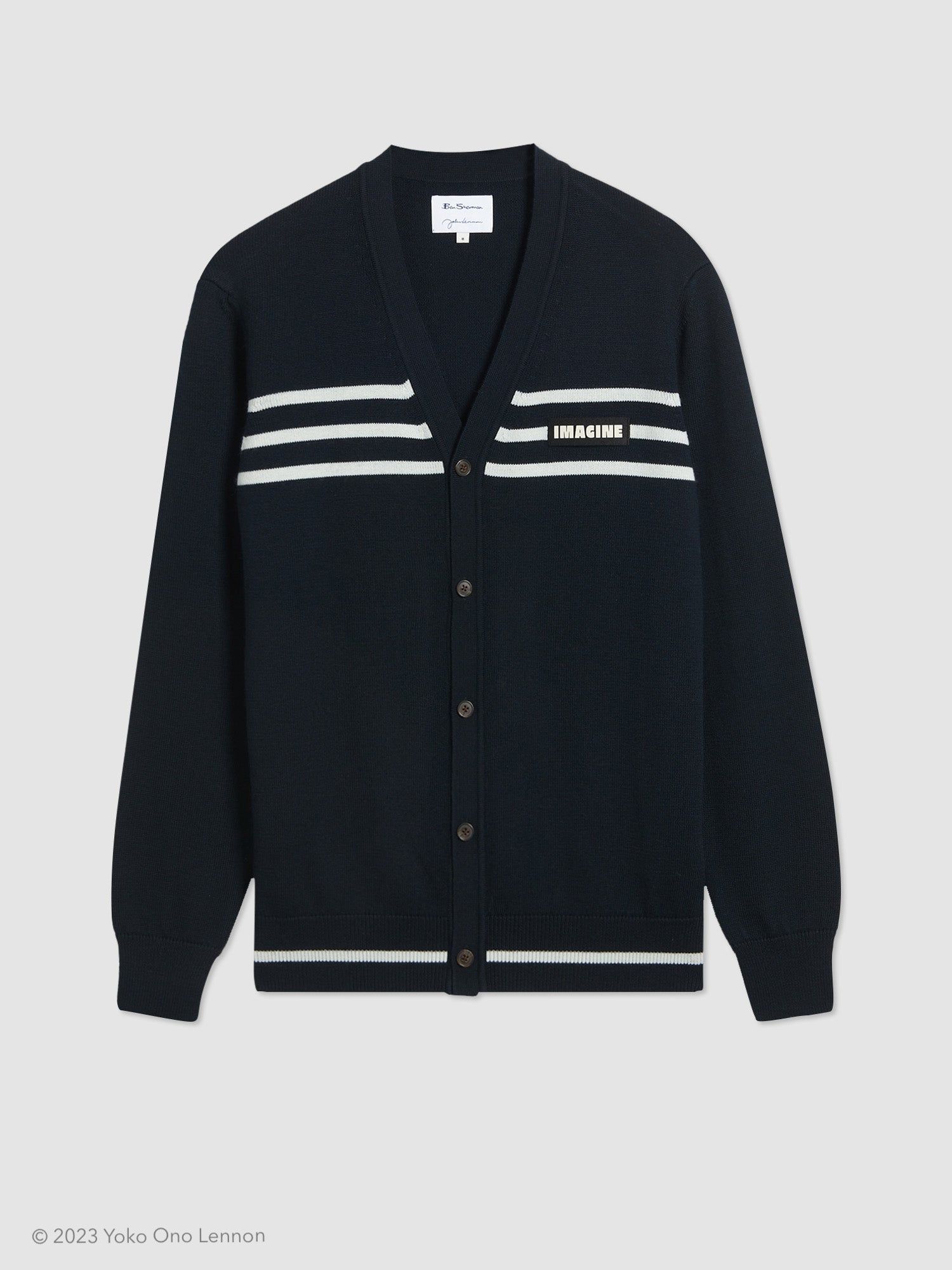 Lennon "Imagine" Merino Knit Cardigan sold by Ben Sherman product image thumbnail 5