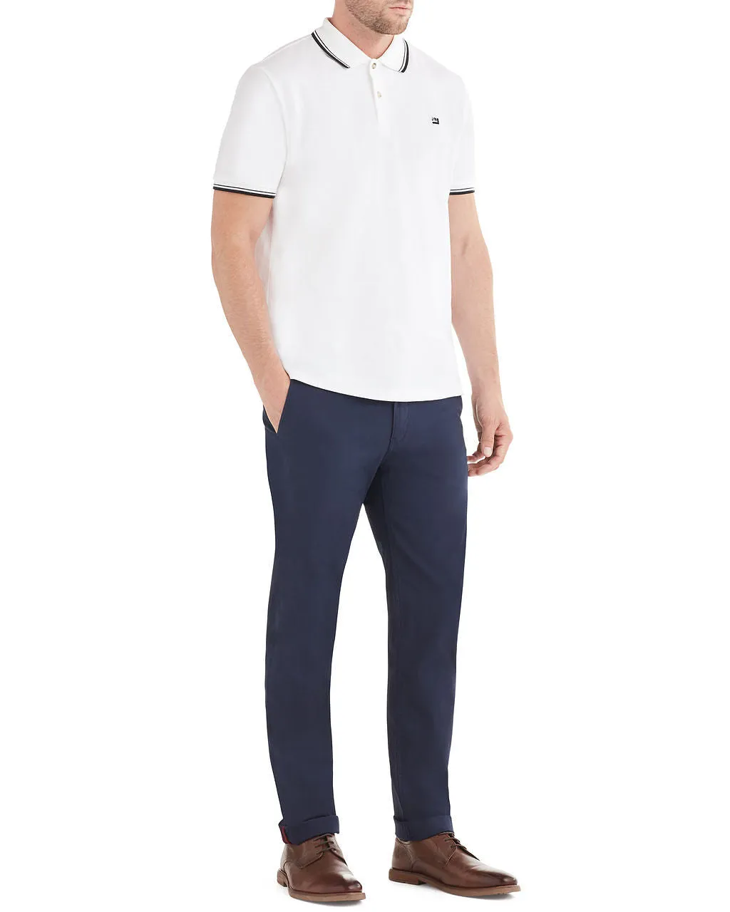 Slim Stretch Chino Pant - Staples Navy sold by Ben Sherman