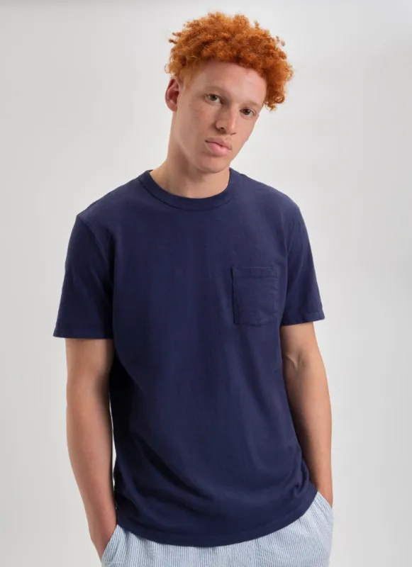 Garment Dye Beatnik T-Shirt - Navy sold by Ben Sherman