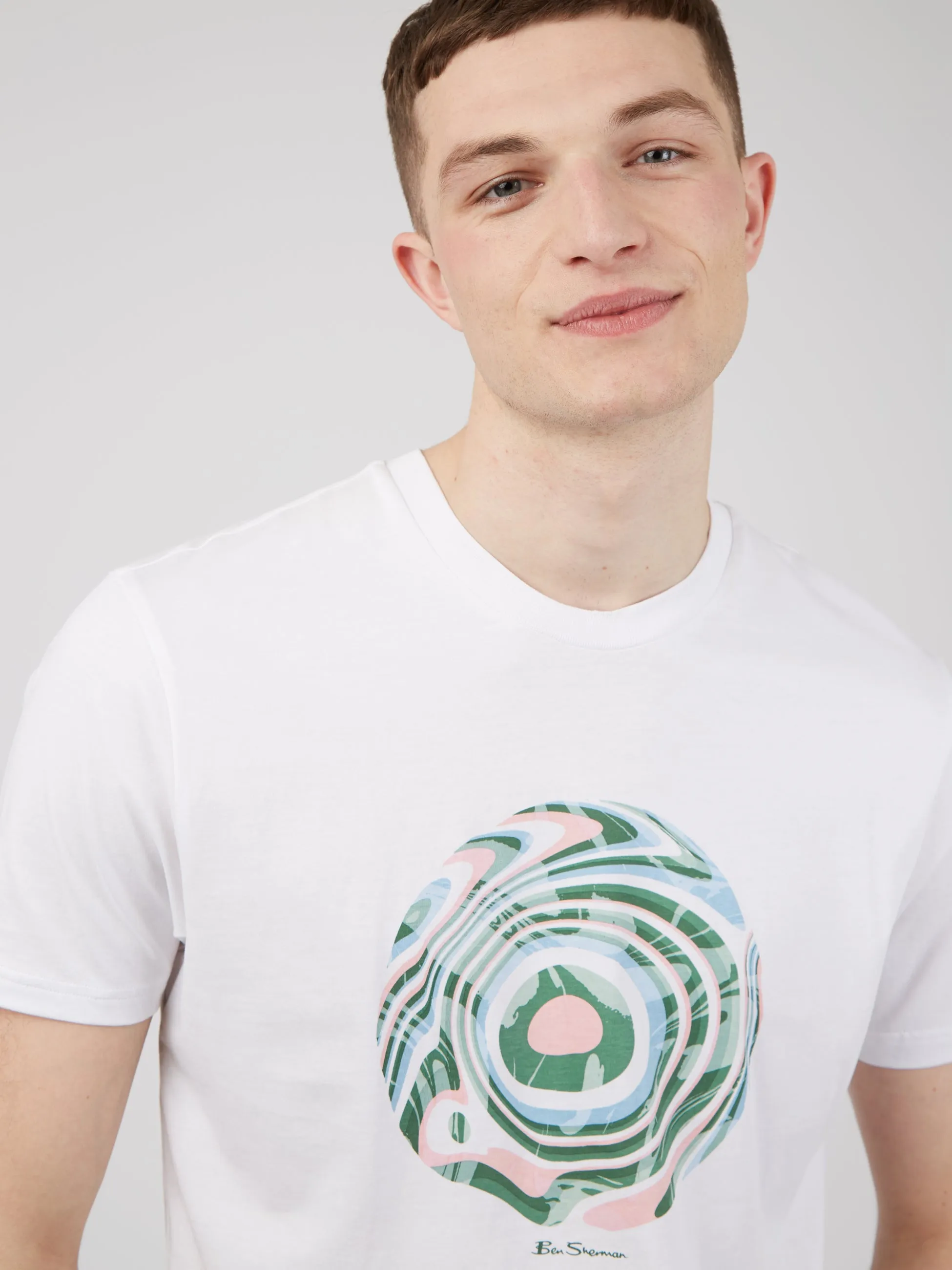 Trippy Target Graphic Tee - White sold by Ben Sherman product image thumbnail 2