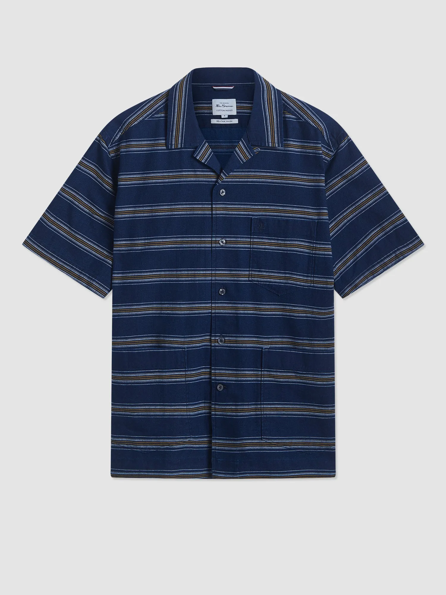 Dalston Blues Lightweight Stripe Shirt sold by Ben Sherman product image thumbnail 2