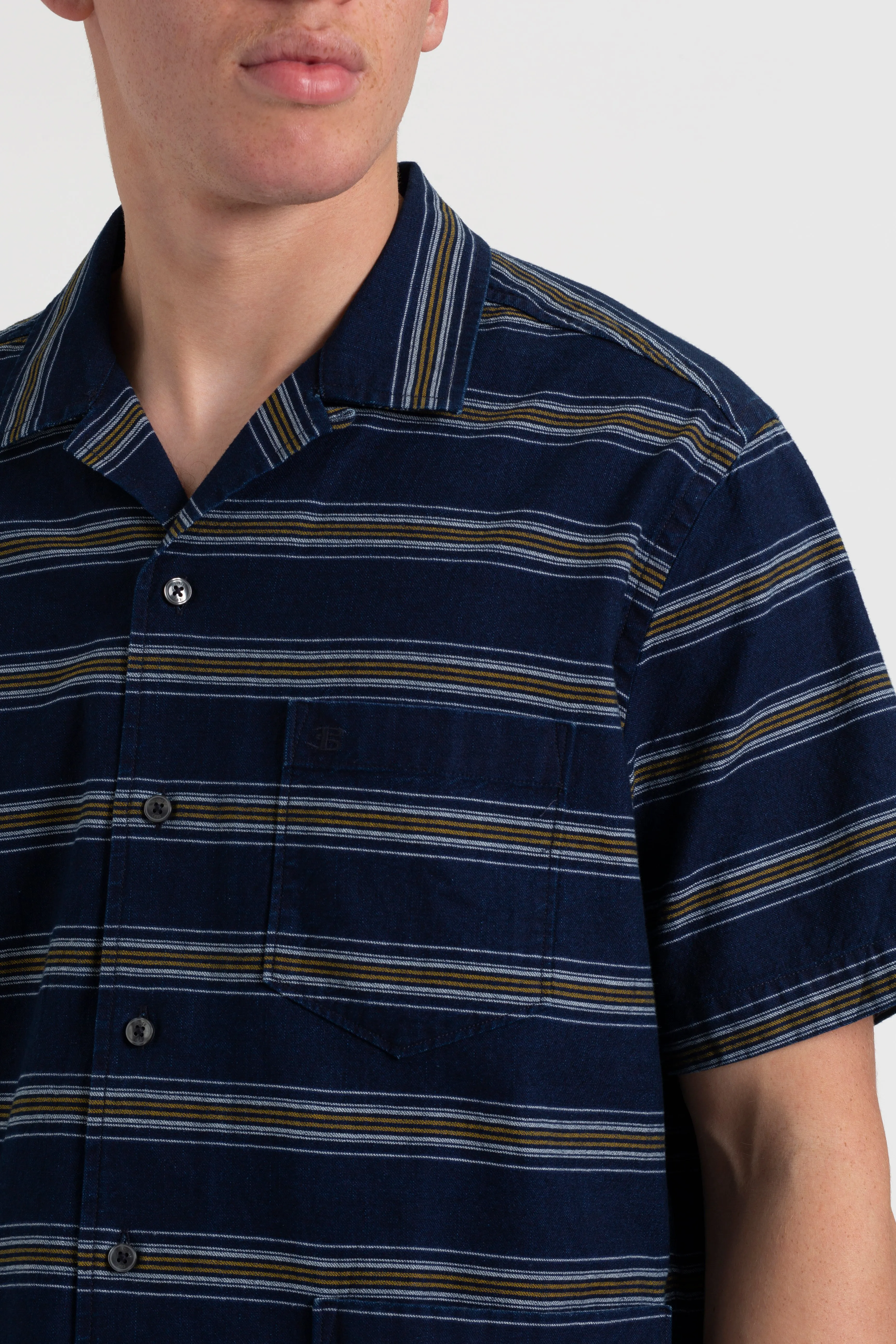 Dalston Blues Lightweight Stripe Shirt sold by Ben Sherman product image thumbnail 3