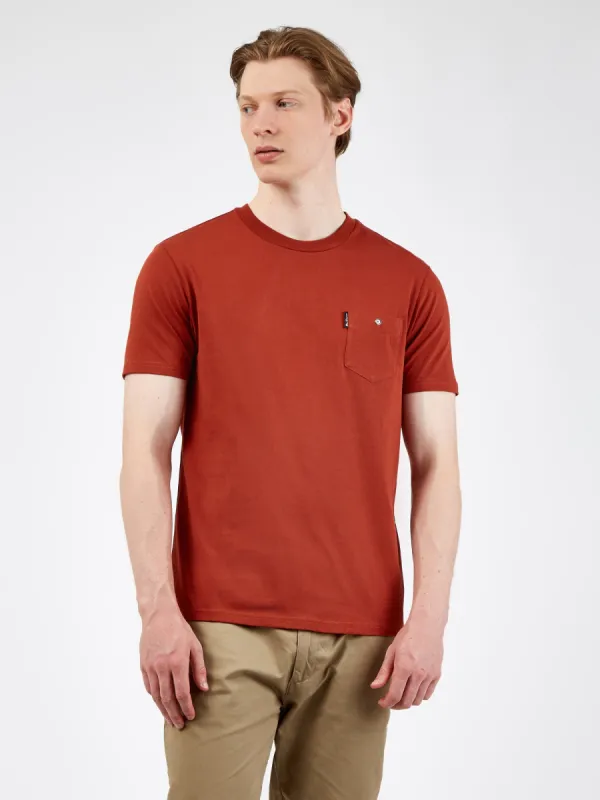 Organic Cotton Signature Pocket Tee - Burnt Orange sold by Ben Sherman