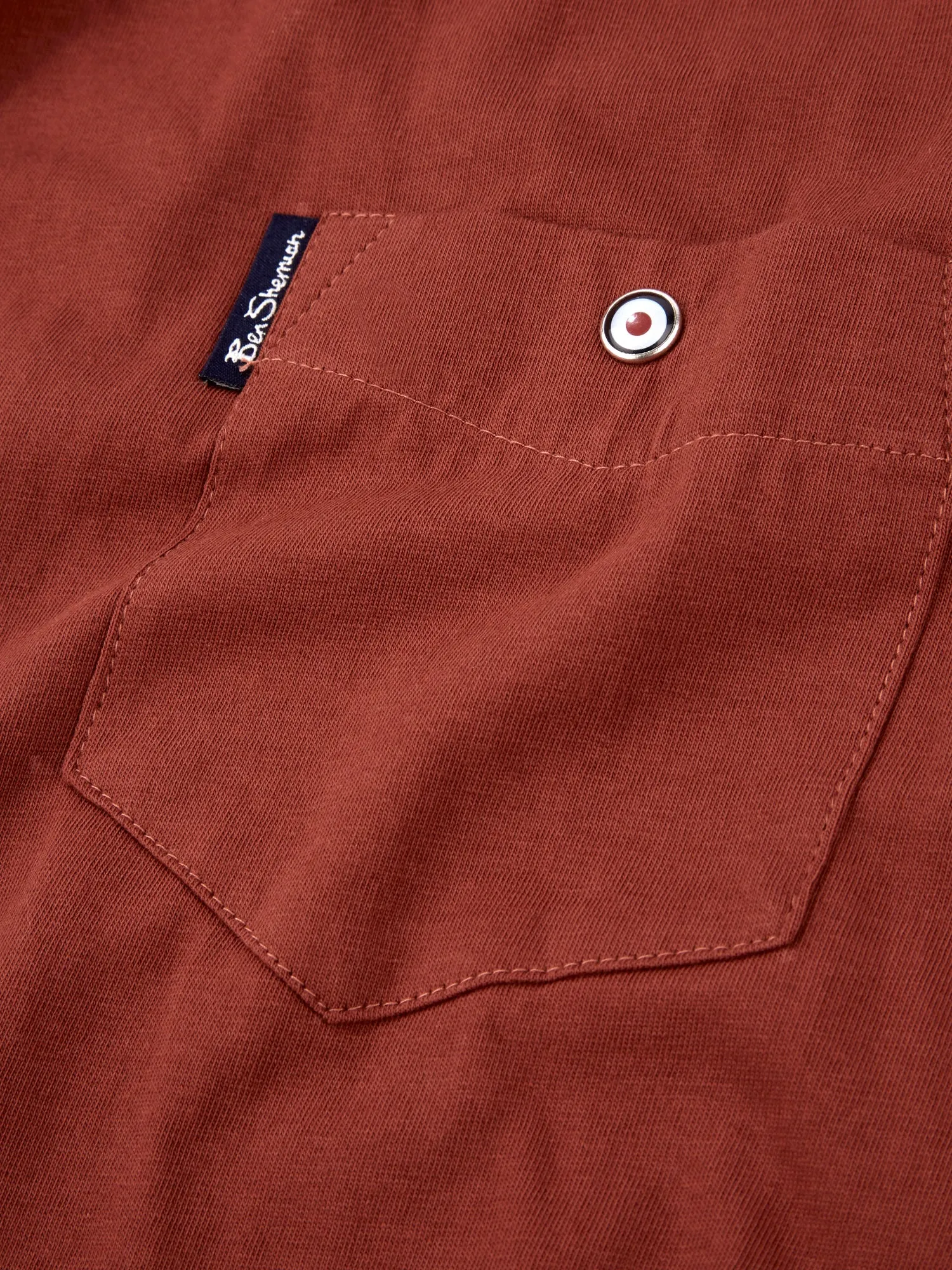 Organic Cotton Signature Pocket Tee - Burnt Orange sold by Ben Sherman product image thumbnail 4