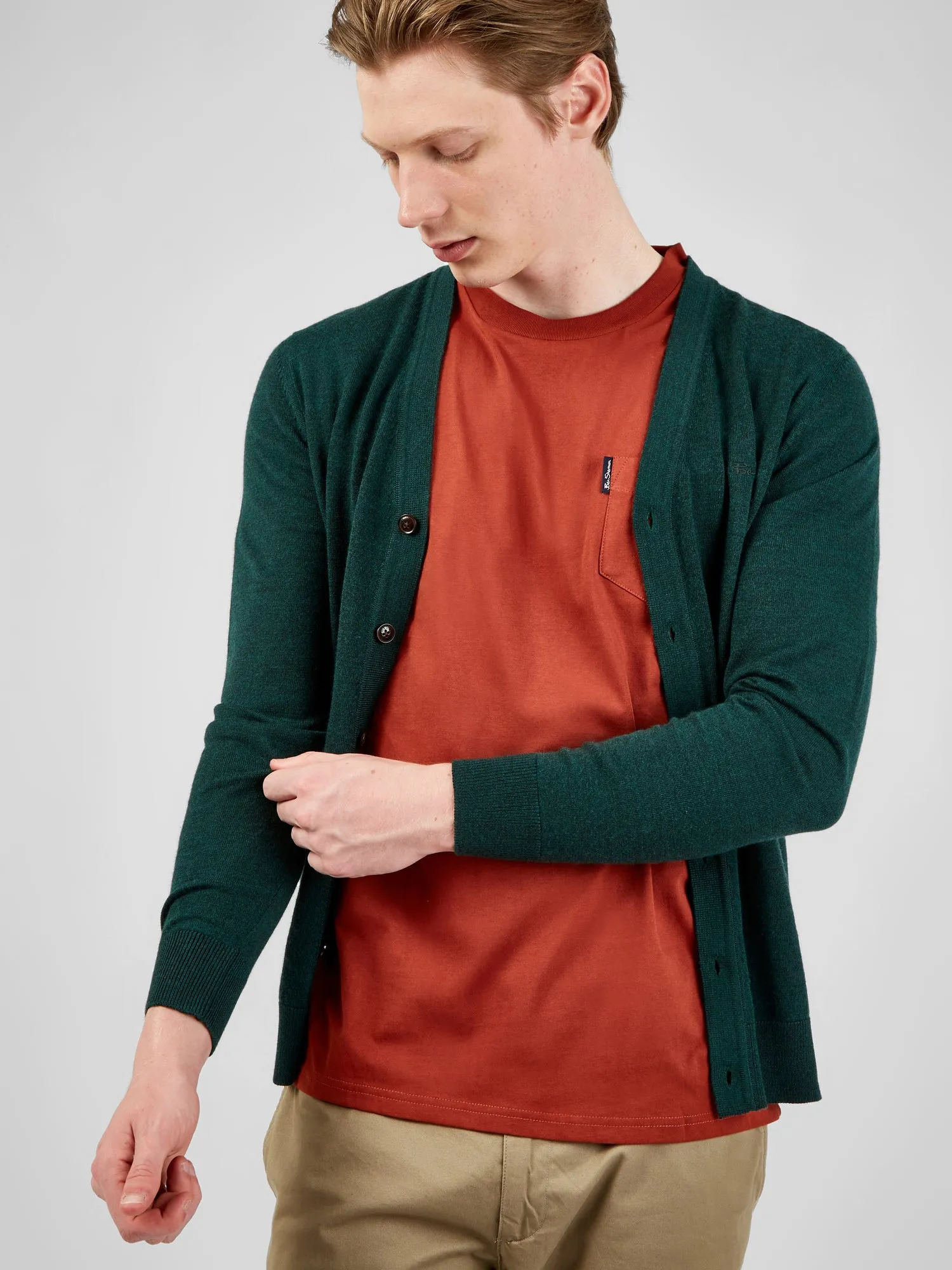 Organic Cotton Signature Pocket Tee - Burnt Orange sold by Ben Sherman product image thumbnail 3