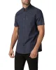 Short Sleeve Gingham Shirt - Phantom sold by Ben Sherman