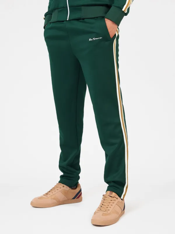 Signature House Taped Track Pant - Dark Green sold by Ben Sherman