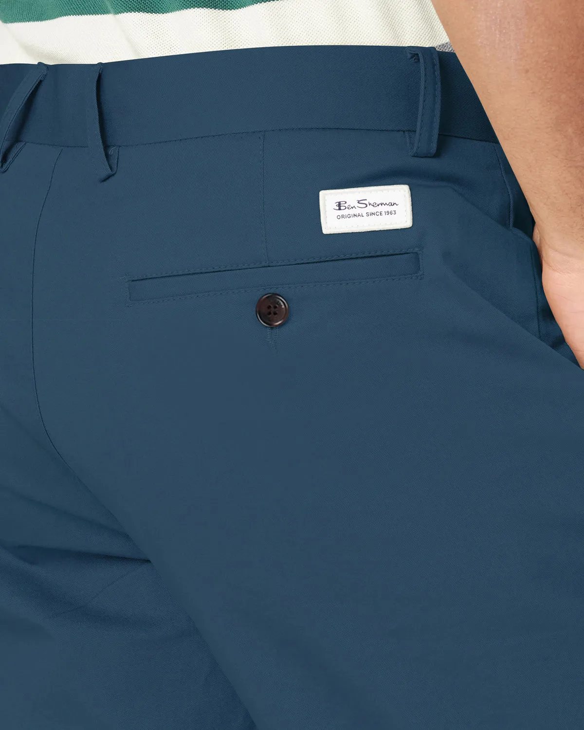 Signature Classic Chino Short - Indigo sold by Ben Sherman product image thumbnail 3