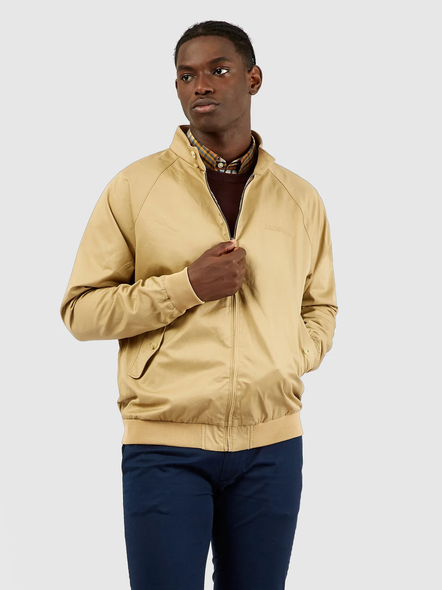 Signature Harrington Jacket - Sand sold by Ben Sherman product image thumbnail 2
