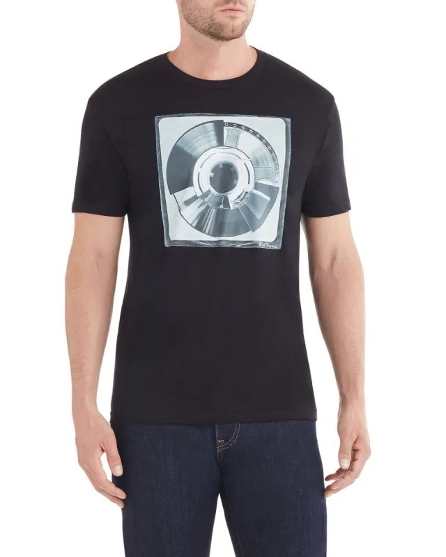 Music Segments Graphic T-Shirt - Black sold by Ben Sherman