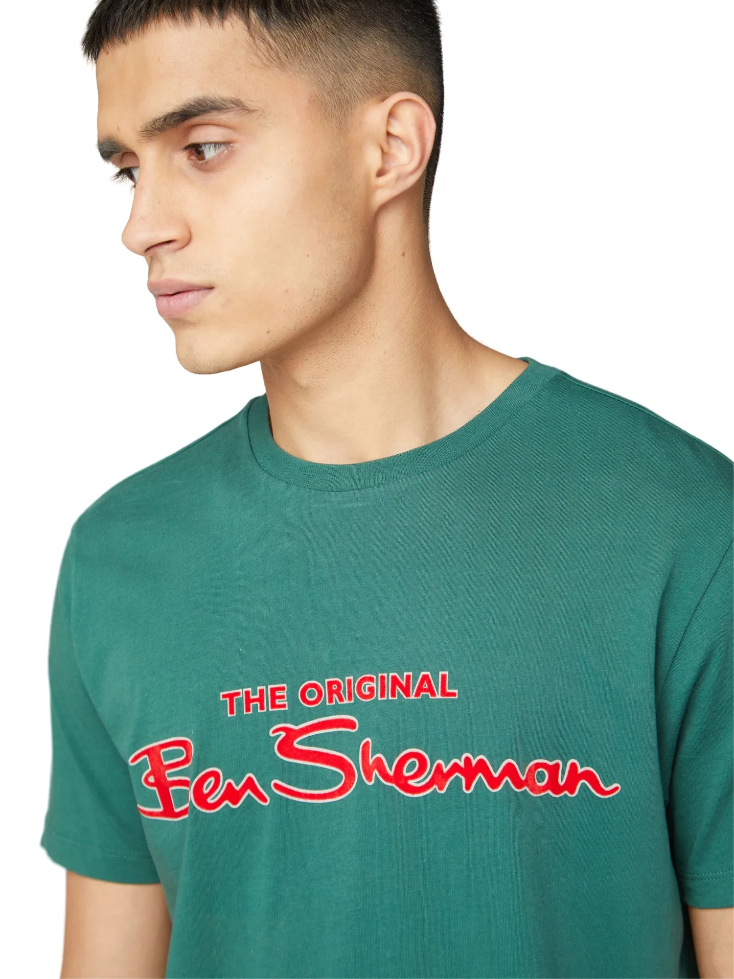 Signature Logo Tee - Trekking Green sold by Ben Sherman product image thumbnail 3
