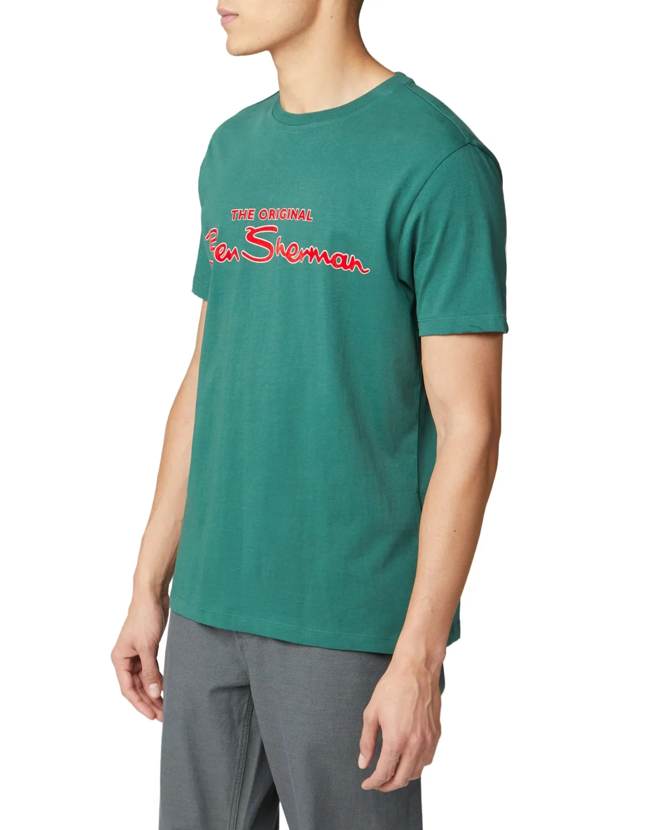 Signature Logo Tee - Trekking Green sold by Ben Sherman