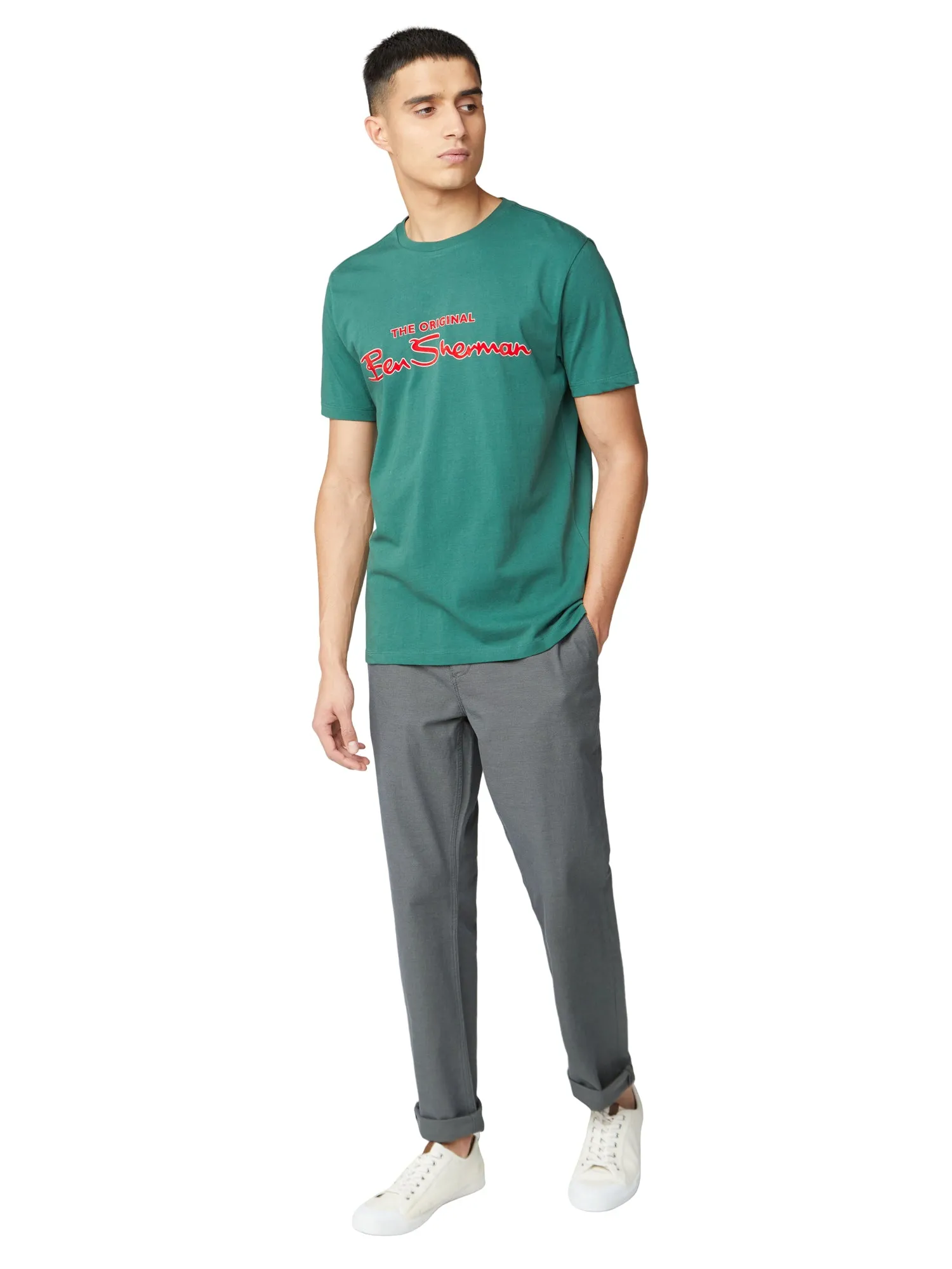 Signature Logo Tee - Trekking Green sold by Ben Sherman product image thumbnail 4
