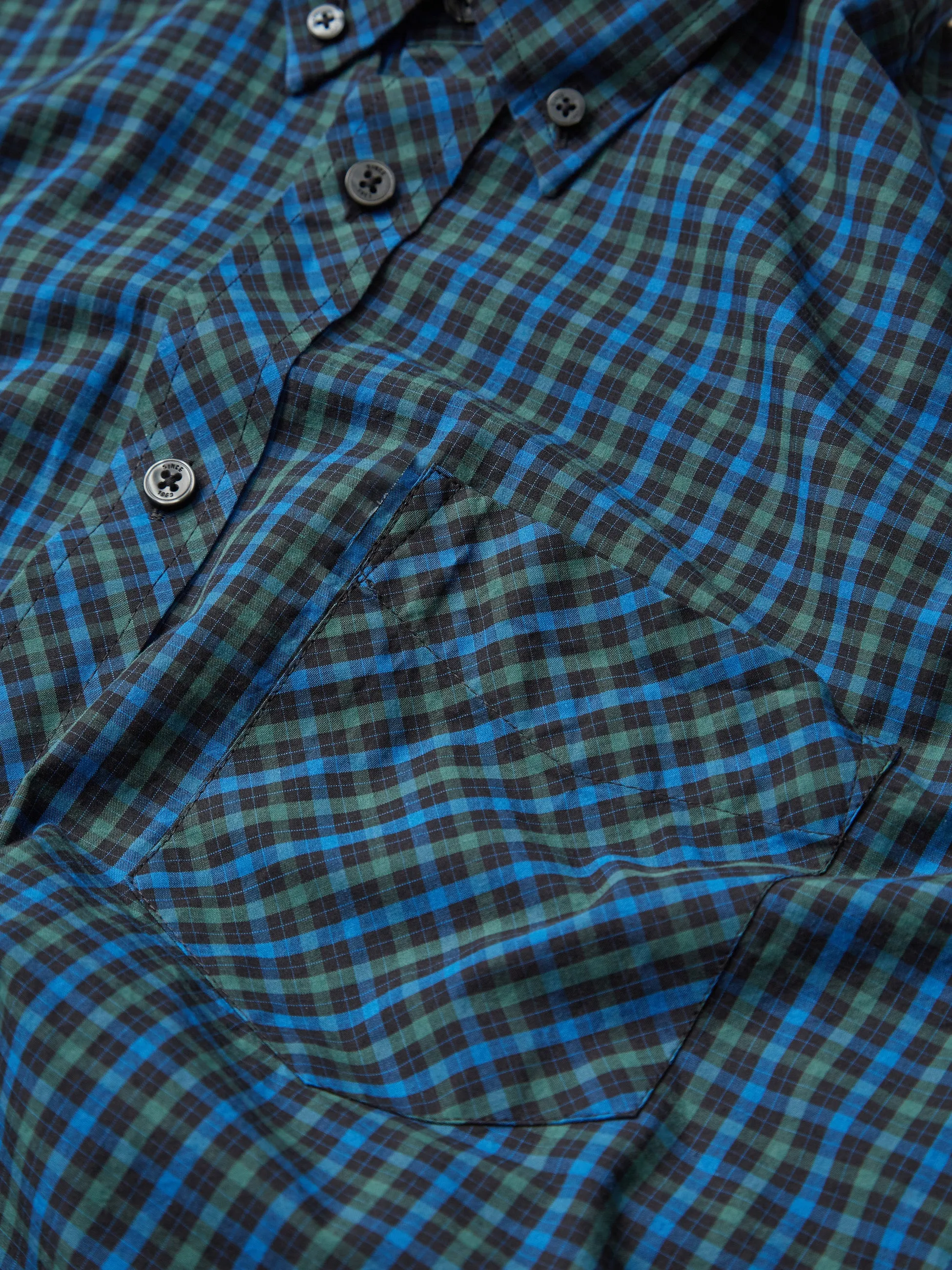 Signature Long-Sleeve House Check Shirt - Dark Emerald sold by Ben Sherman product image thumbnail 3
