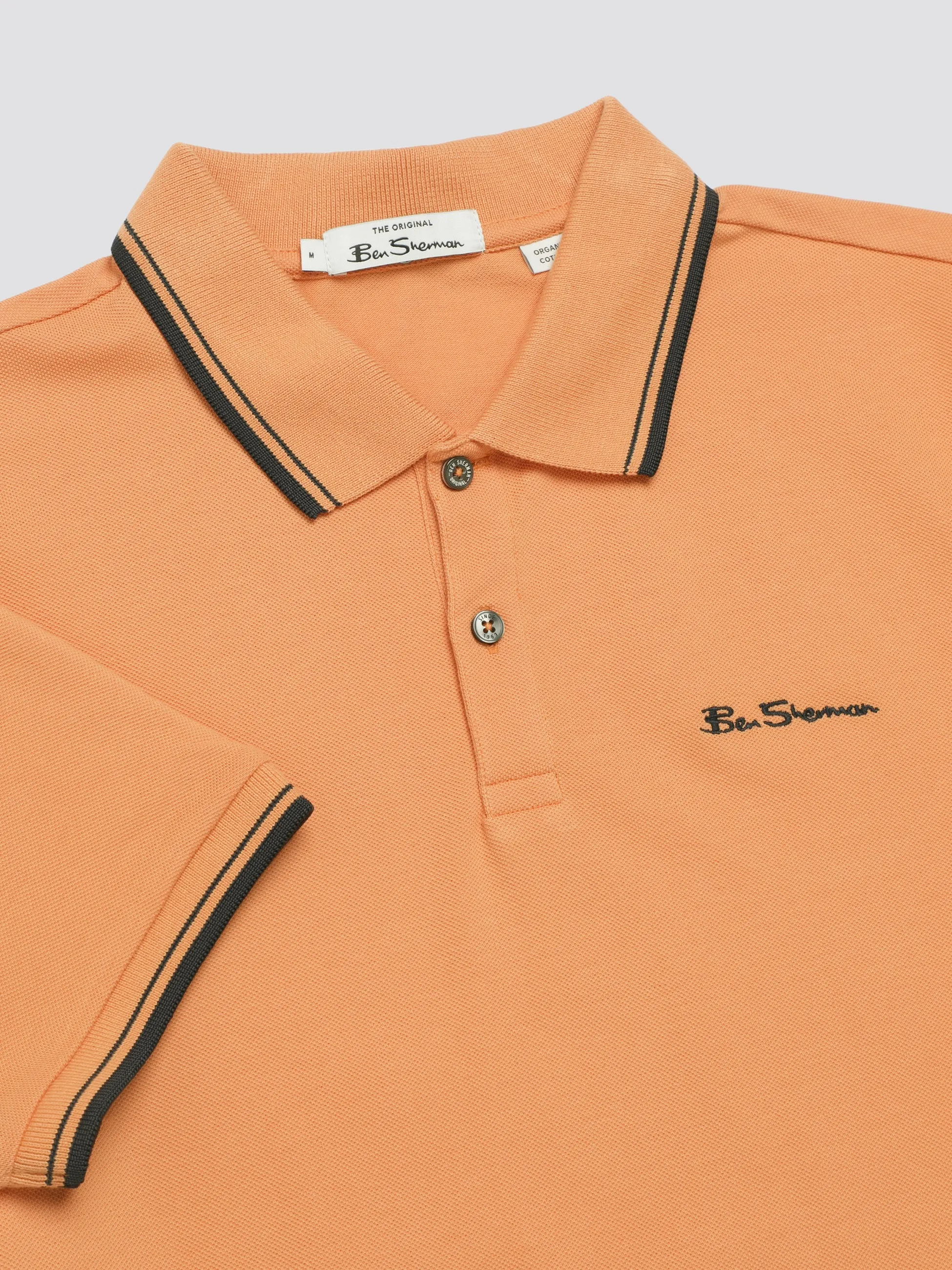 Signature Short Sleeve Polo - Copper Orange sold by Ben Sherman product image thumbnail 5