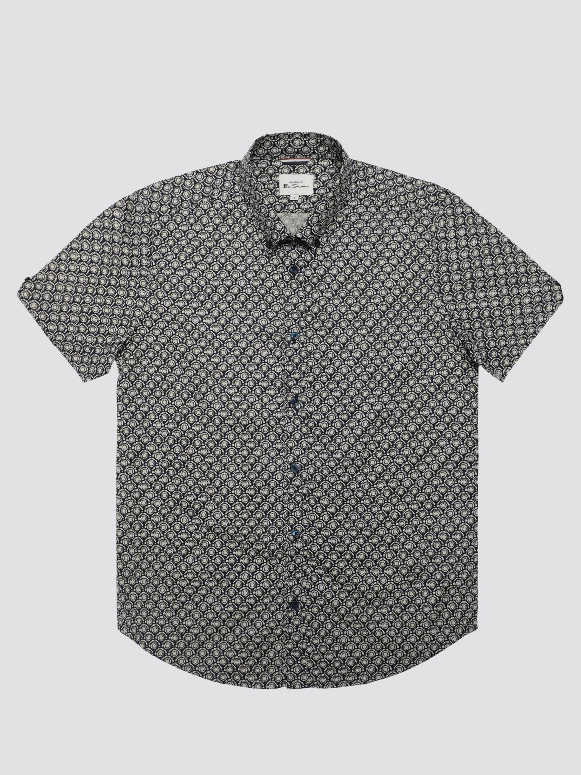 Block Geo Print Shirt - Ink sold by Ben Sherman product image thumbnail 4