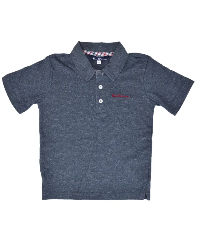 Boys' Short-Sleeve Polo Shirt - Grey (Sizes 4-7) sold by Ben Sherman