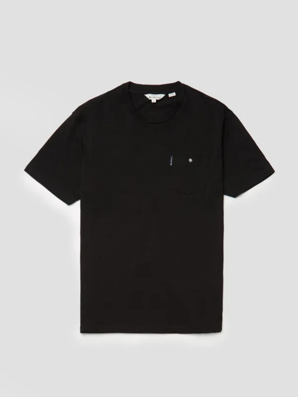 Organic Cotton Signature Pocket Tee - Black sold by Ben Sherman