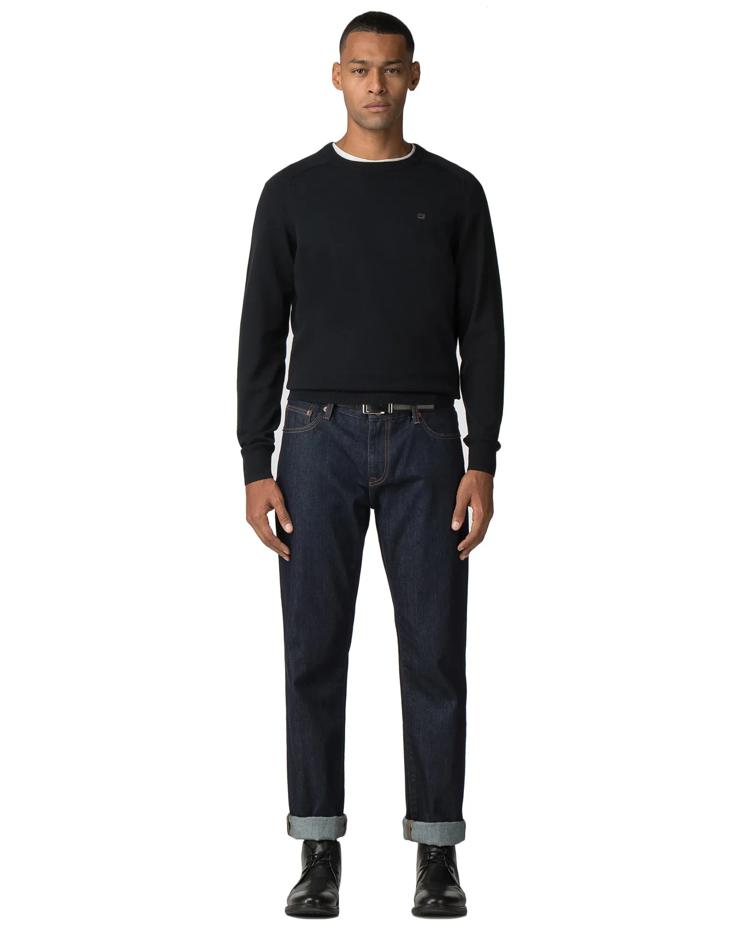 Raglan Sleeve Crewneck Sweater - True Black sold by Ben Sherman product image thumbnail 5