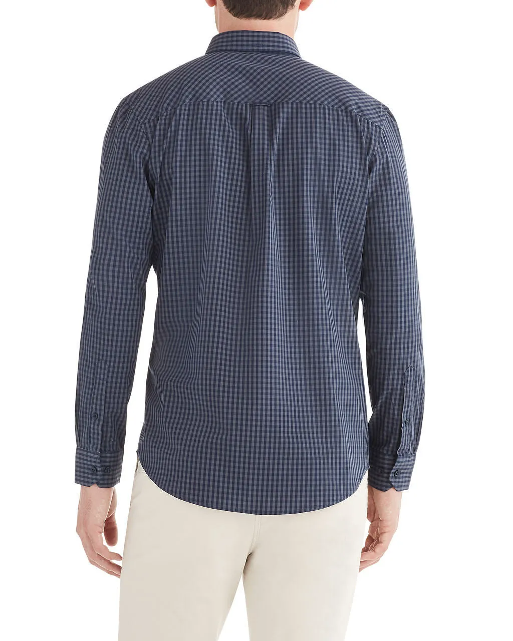 Long-Sleeve Classic Gingham Shirt - Navy Blazer sold by Ben Sherman product image thumbnail 2