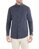 Long-Sleeve Classic Gingham Shirt - Navy Blazer sold by Ben Sherman