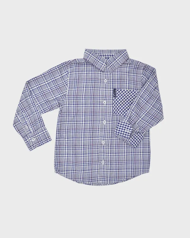 Boys Gingham Dyed Shirt (Sizes 8-18) sold by Ben Sherman